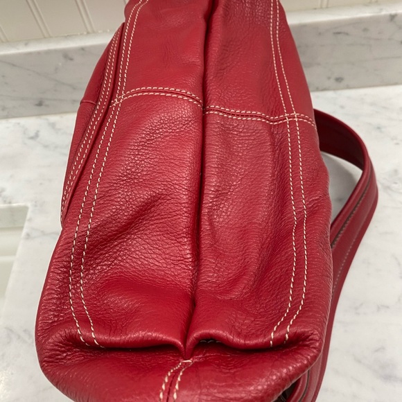 B. MAKOWSKY slouchy red shoulder bag NWOT - Picture 6 of 8